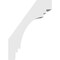 Ekena Millwork 5-in. W x 16-in. D x 22-in. H Pescadero Architectural Grade PVC Knee Brace BRCP05X16X22PEC - alternate 4